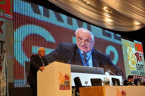 Mr. Talal Abu-Ghazaleh speaking at the Internet Governance Forum
